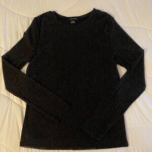 Sanctuary Black long sleeve Sparkly top